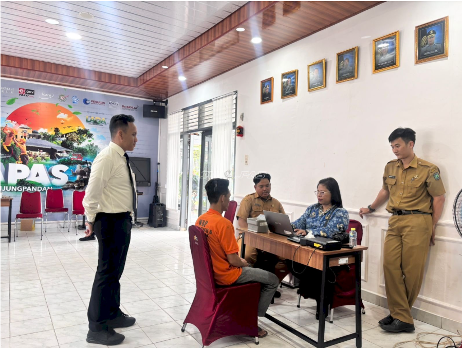 Lapas Tanjungpandan Gandeng Disdukcapil Validasi Data Kependudukan Warga Binaan